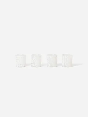 Dusen Dusen Pattern Glasses 4-pack