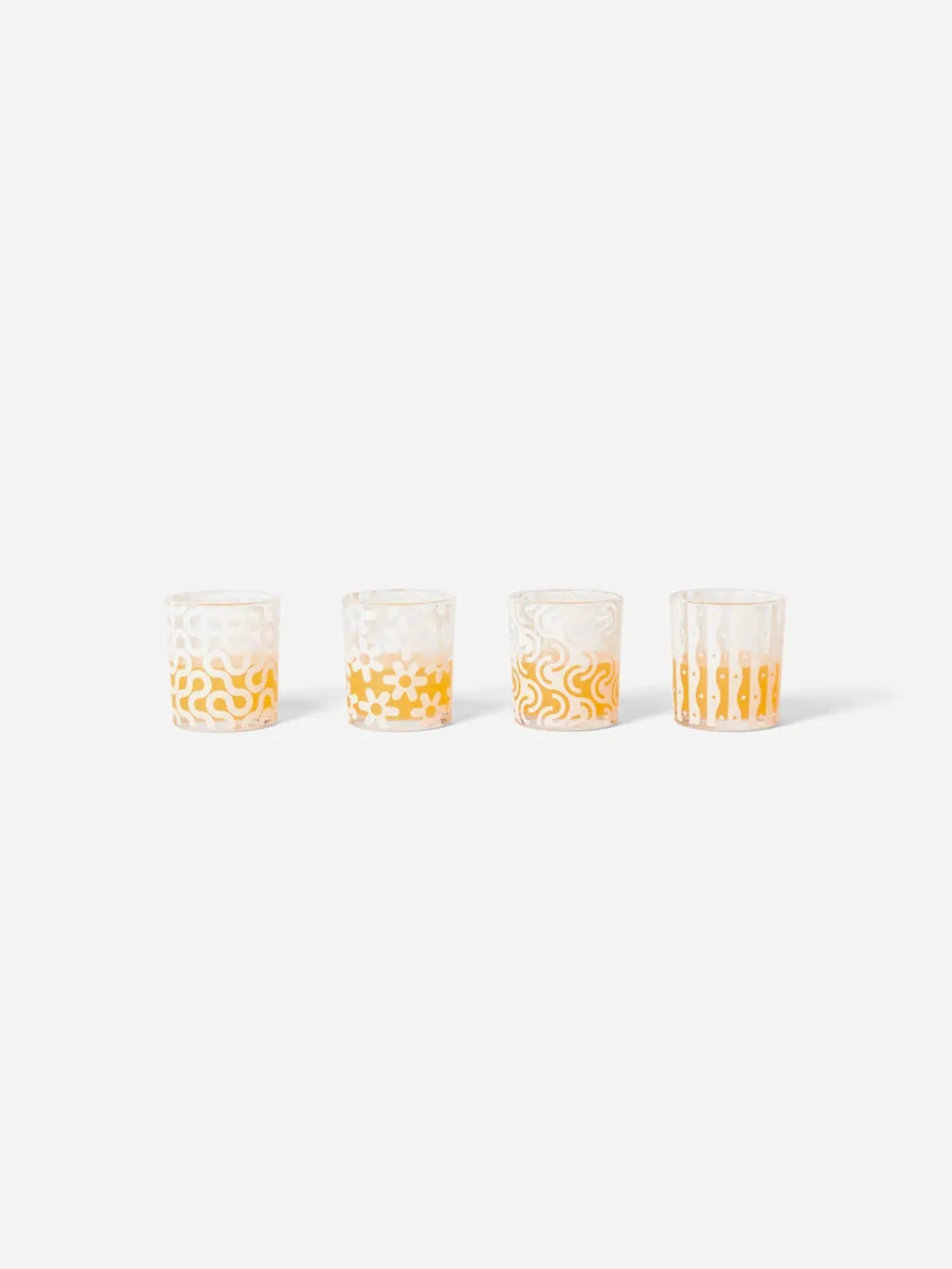 Dusen Dusen Pattern Glasses 4-pack