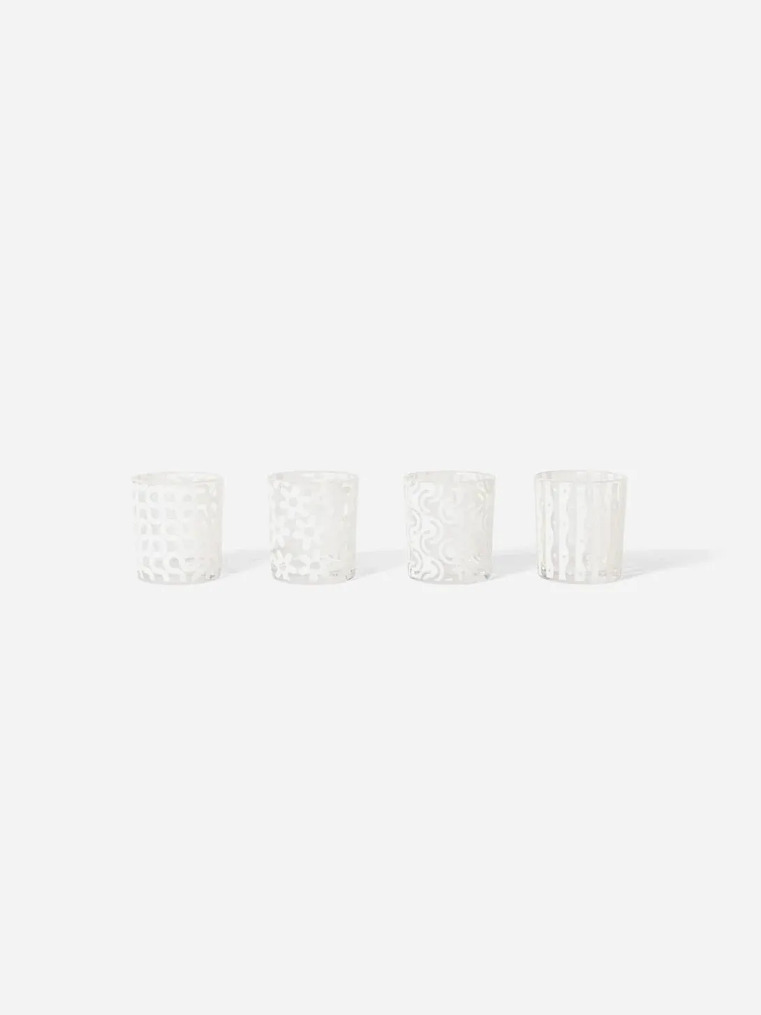 Dusen Dusen Pattern Glasses 4-pack