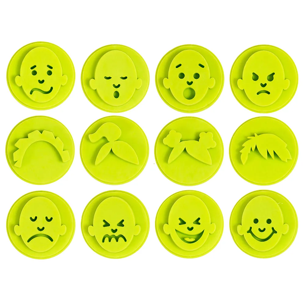 Easy Grip Stampers with Emotional Facial Expressions