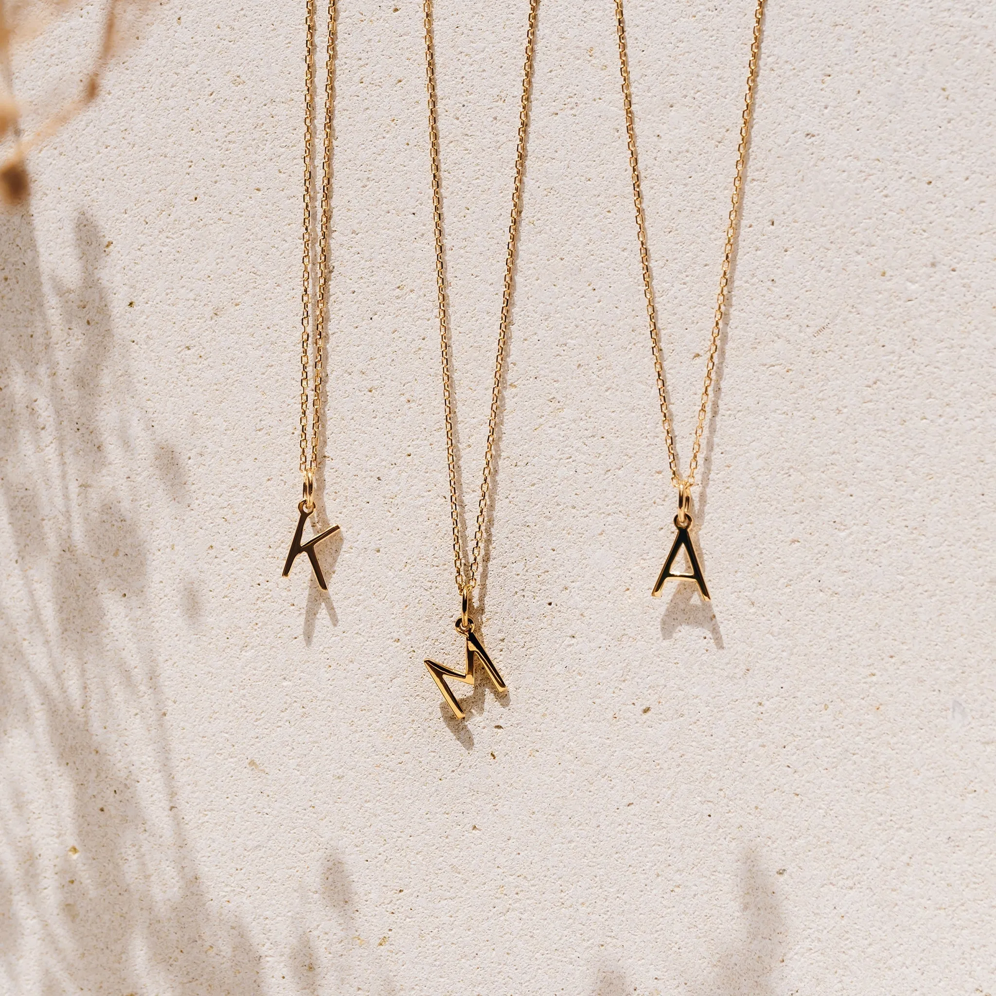 F Necklace / Gold Initial Necklace