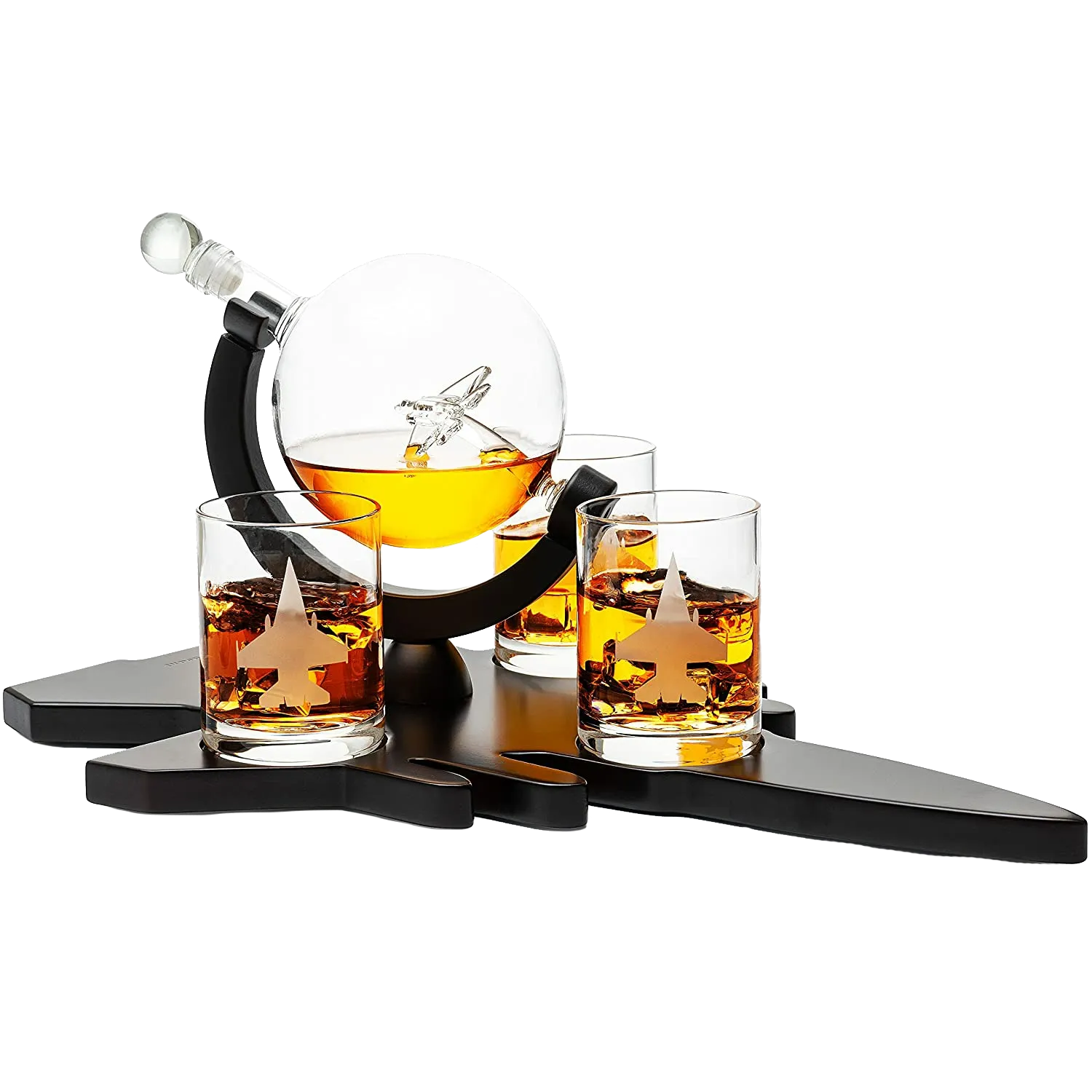 F16 Whiskey Decanter Set