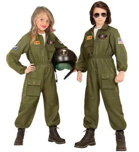 Fighter Jet Pilot Maverick Costume Kids