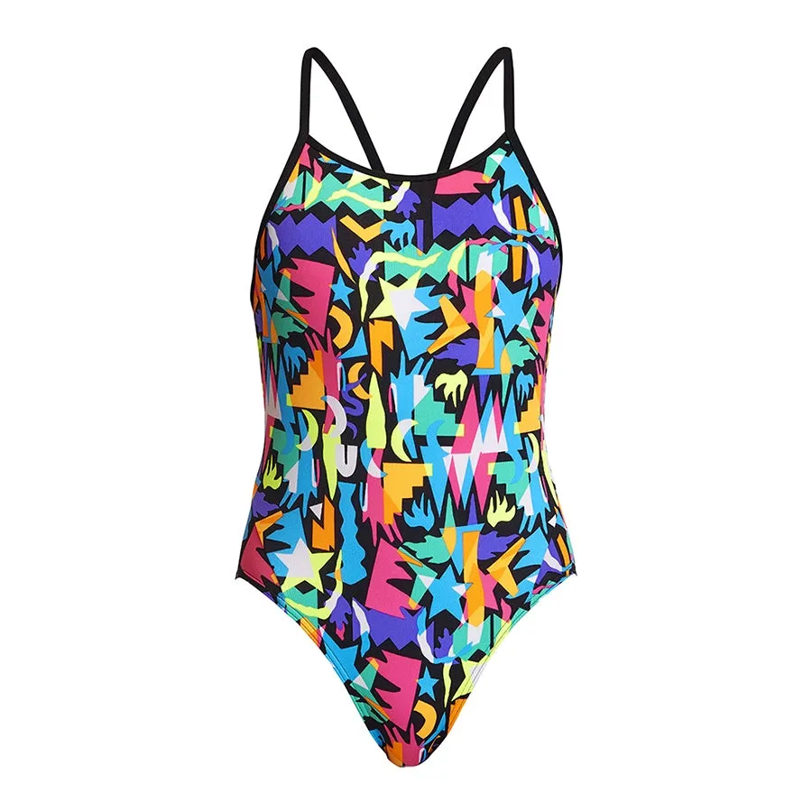 Funkita Girls Diamond Back One Piece FS11G- Paper Cut