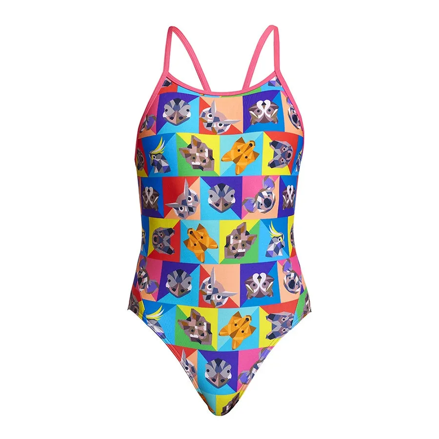 Funkita Girls Diamond Back One Piece FS11G - Rat Pack