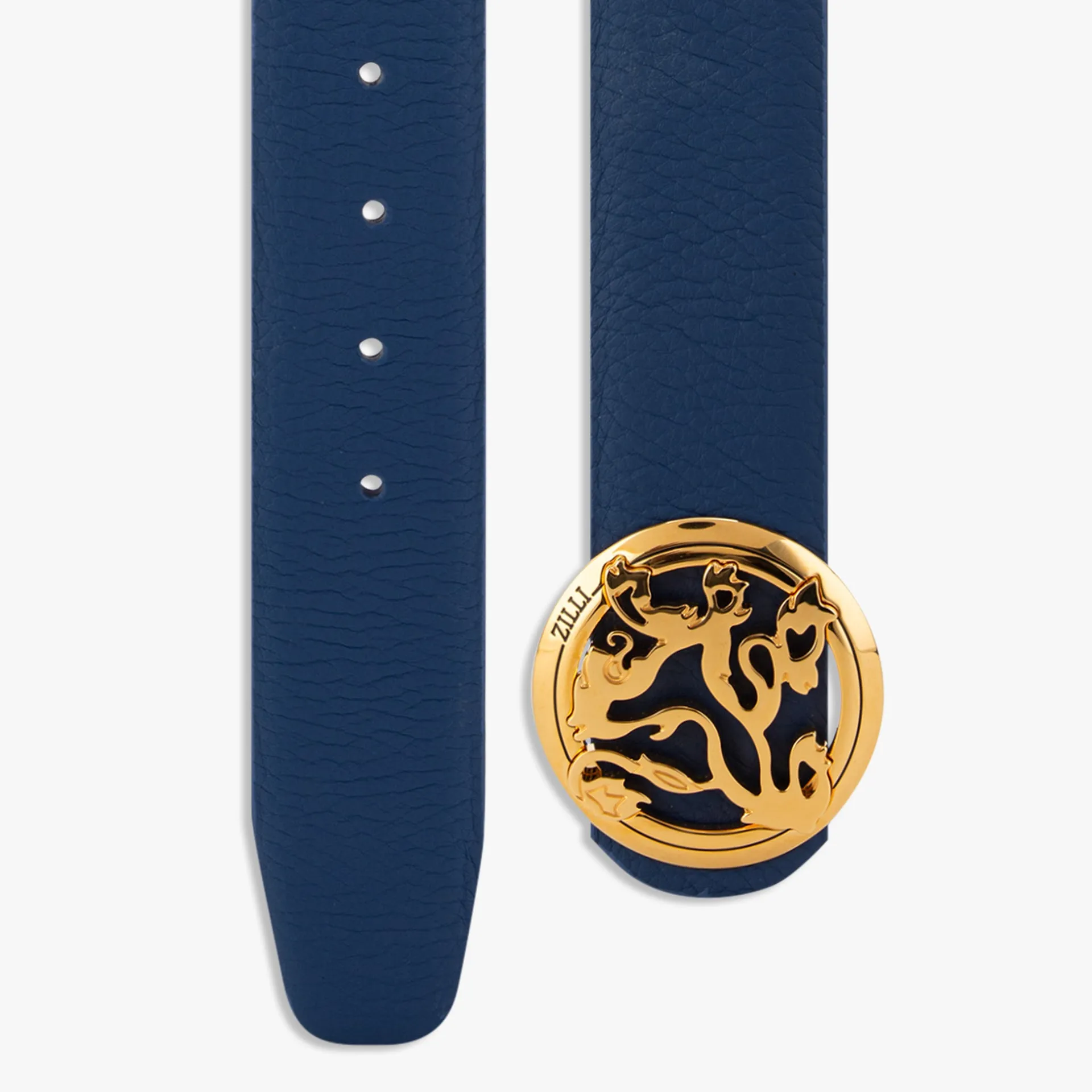 Gold-finish Lion Buckle Belt