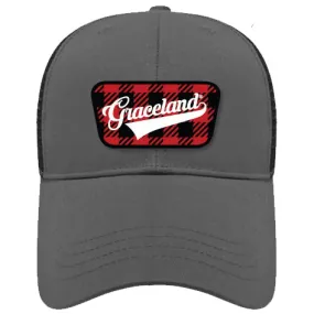 Graceland Grey Buffalo Plaid Cap