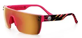 Heatwave Kids Lazer Face Sunglasses: Pink Waverunner