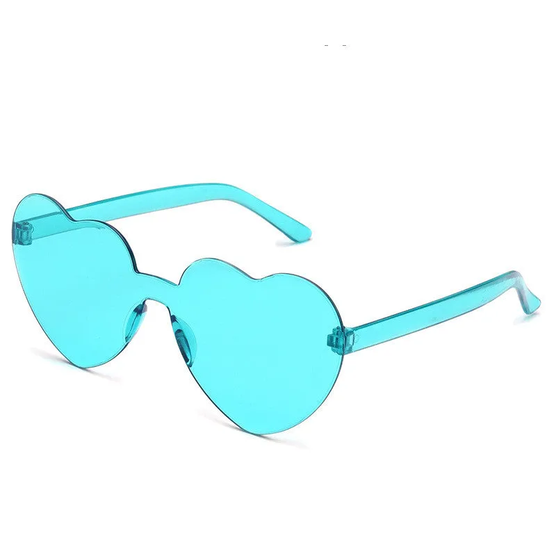 Ladies Love Shape Ocean Piece Personality One Piece Sunglasses