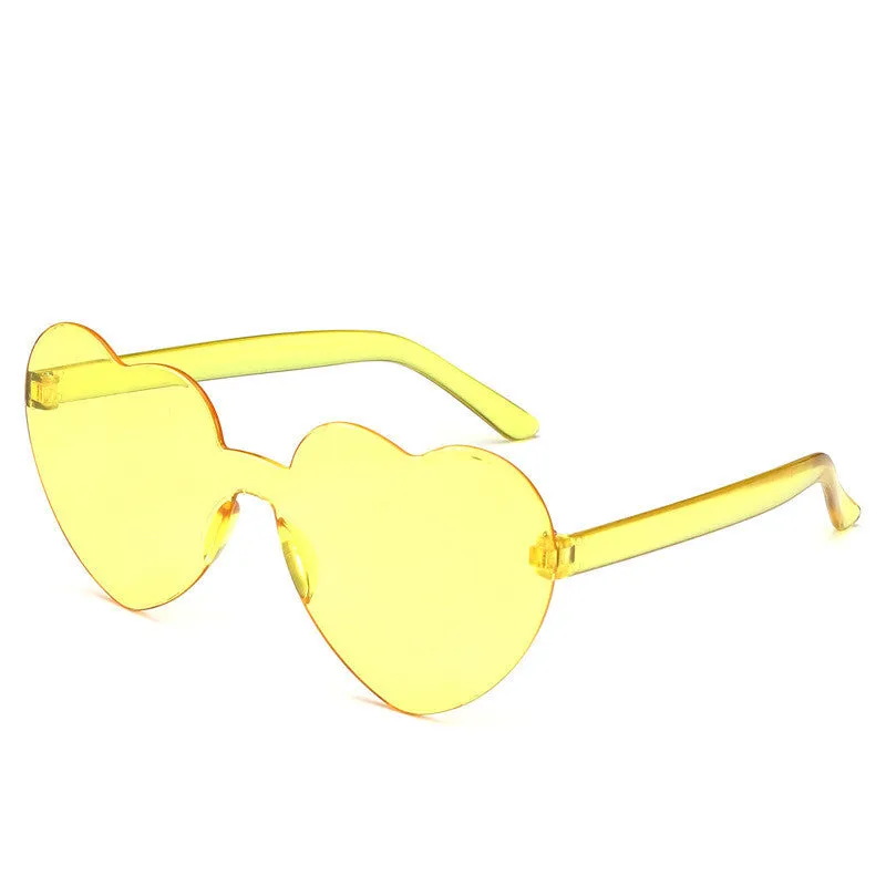 Ladies Love Shape Ocean Piece Personality One Piece Sunglasses