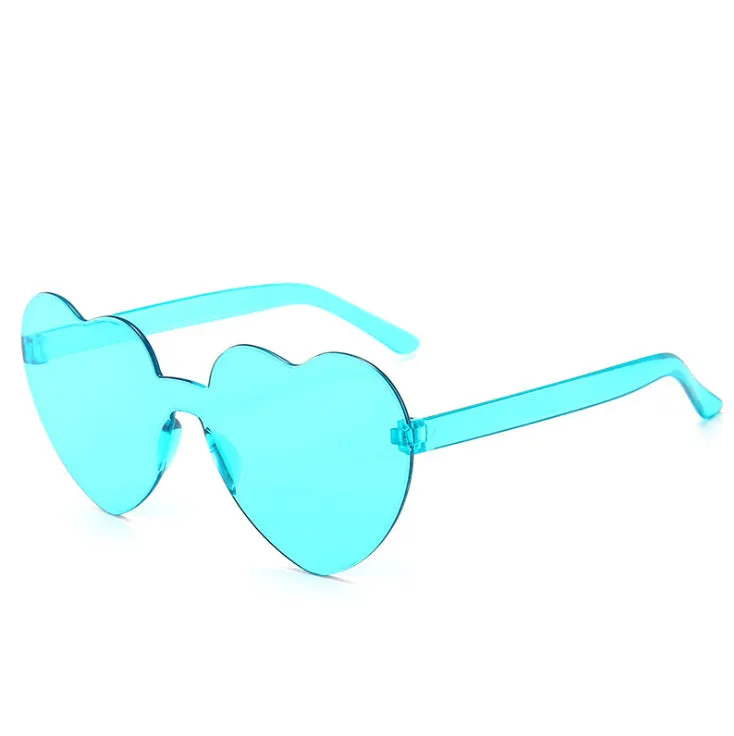 Ladies Love Shape Ocean Piece Personality One Piece Sunglasses