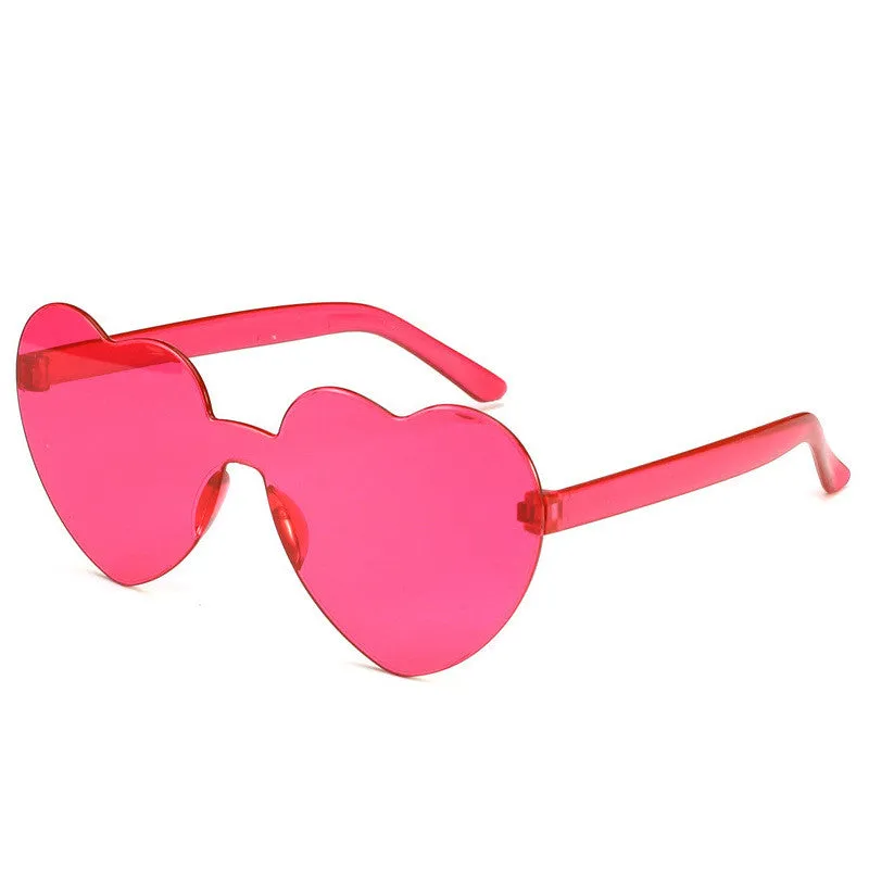 Ladies Love Shape Ocean Piece Personality One Piece Sunglasses