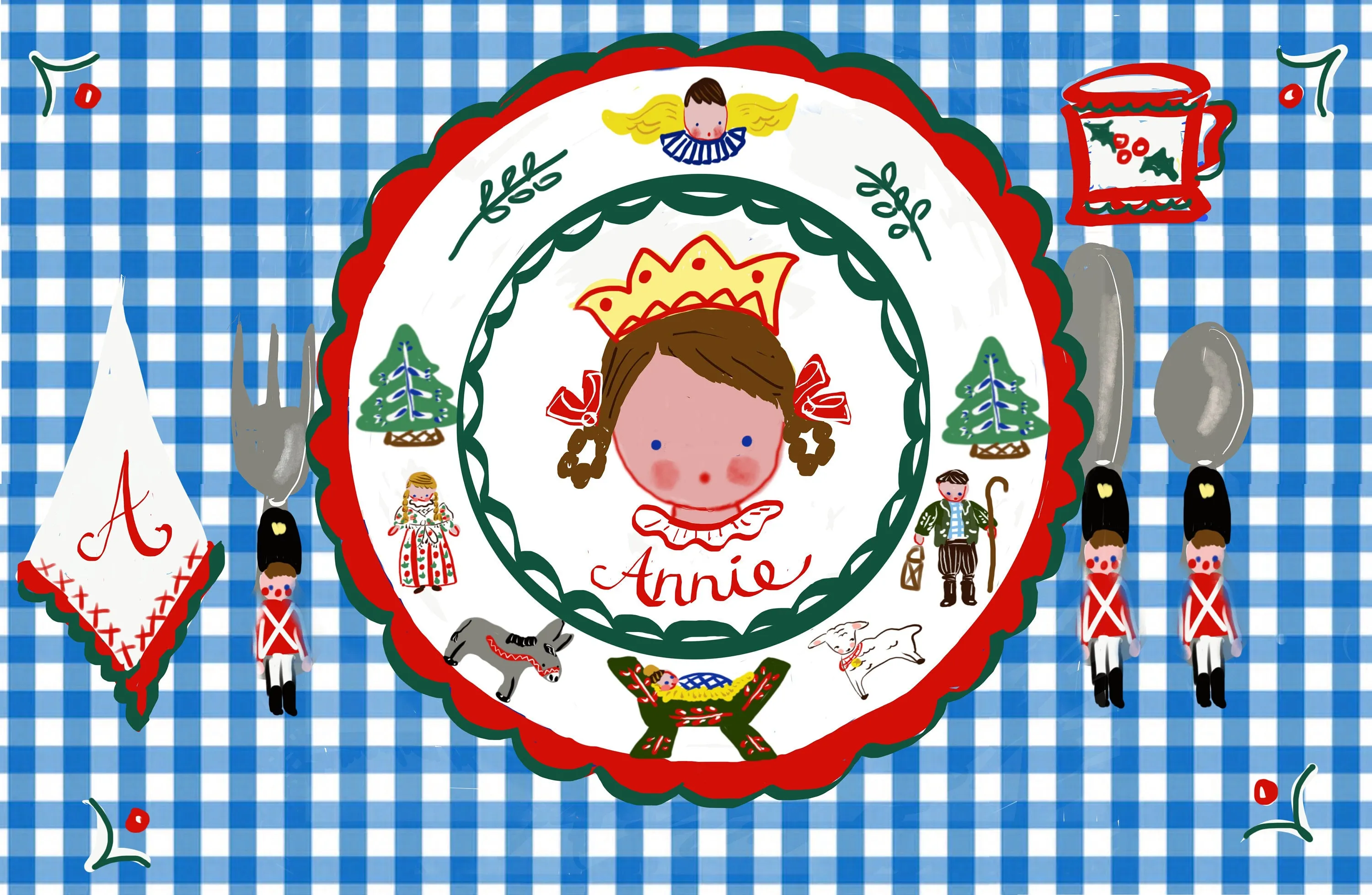 Laminated Placemat - Christmas