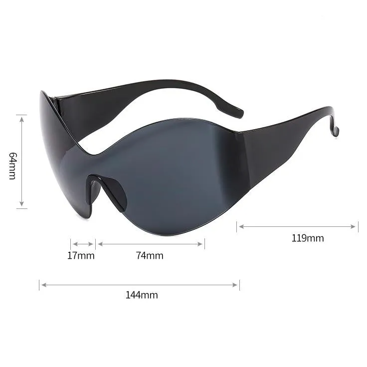 Large Frame Cyberpunk Sunglasses