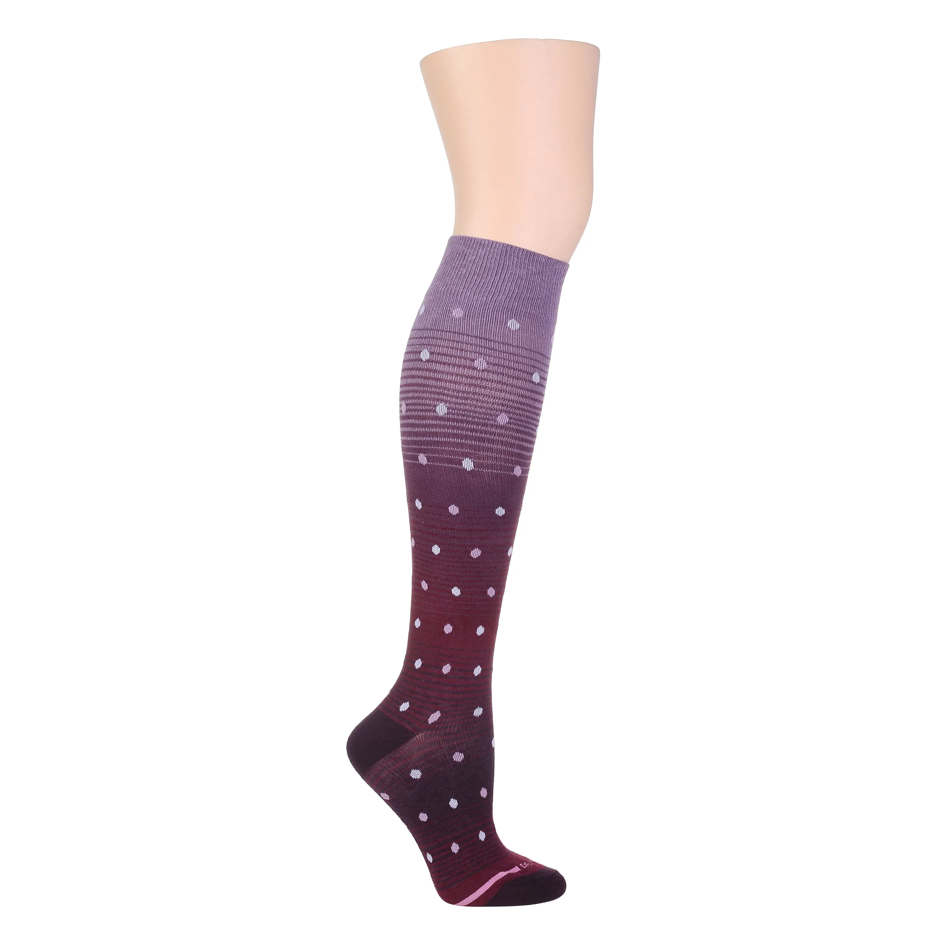 Ombre with Dots | Knee-High Compression Socks For Women