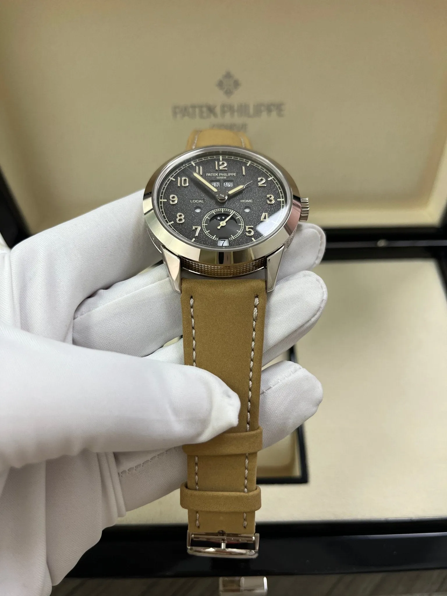 Patek Philippe Annual Calendar Travel Time White Gold (Reference # 5326G)