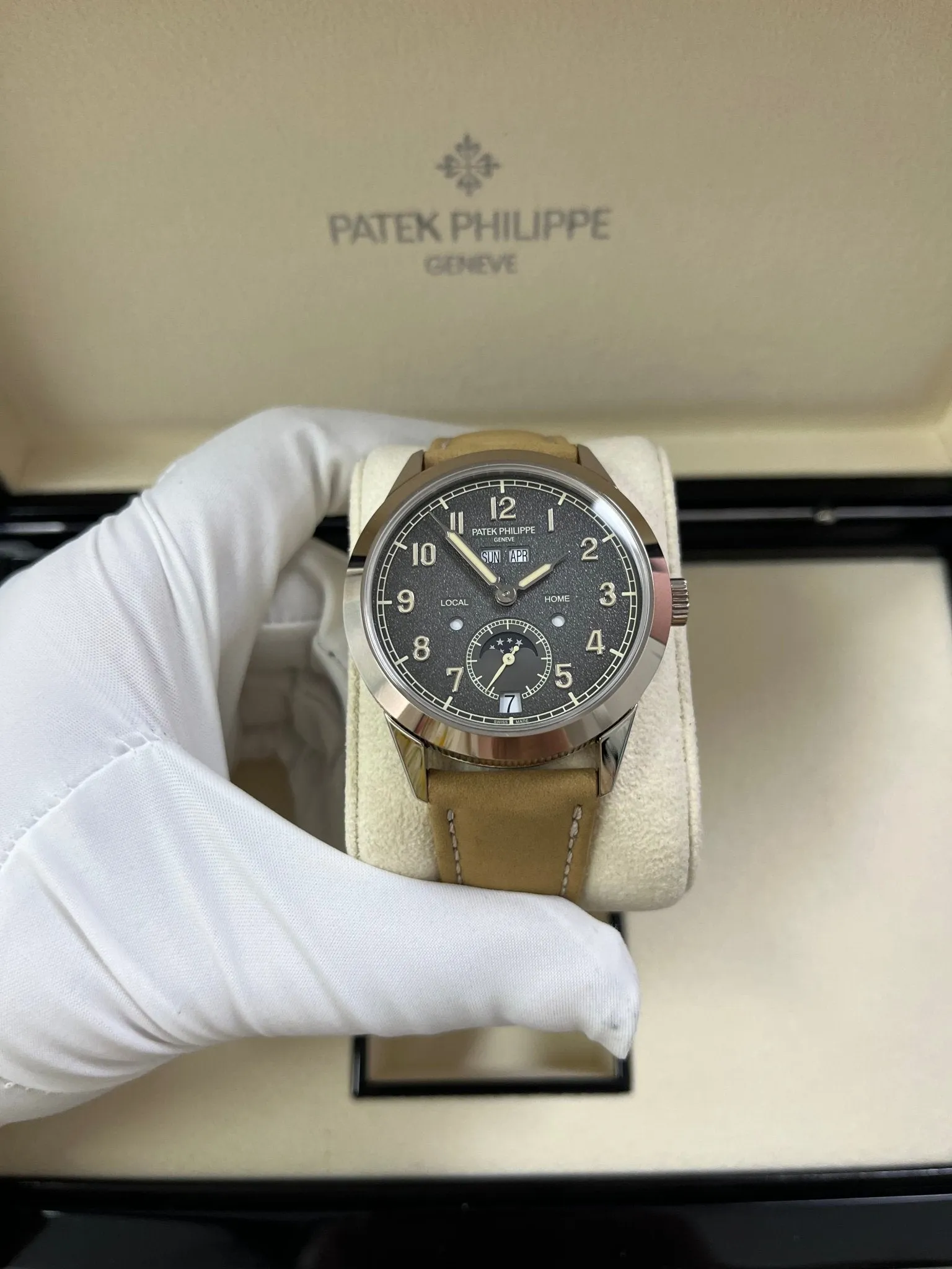 Patek Philippe Annual Calendar Travel Time White Gold (Reference # 5326G)