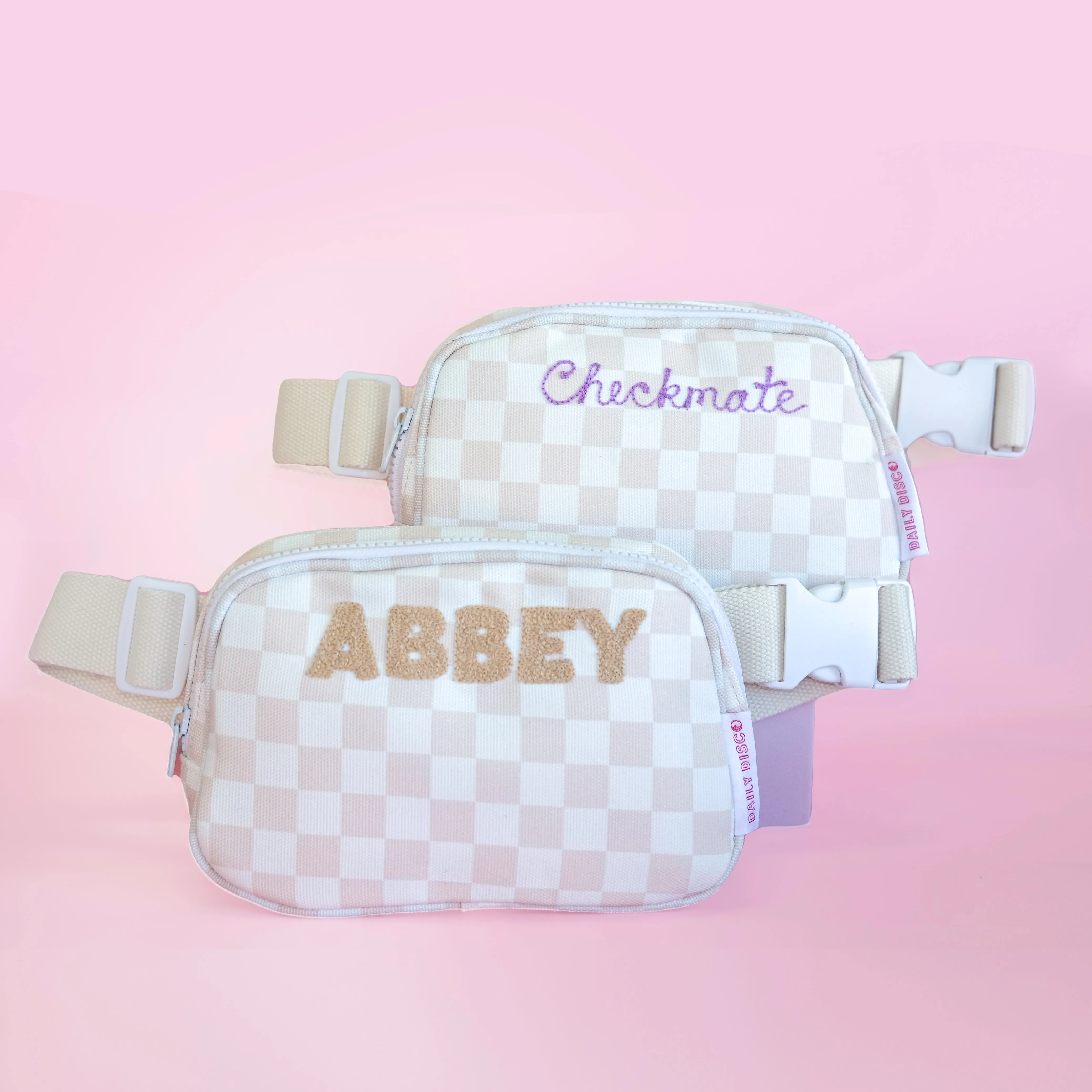 Personalized Checker Fanny Pack