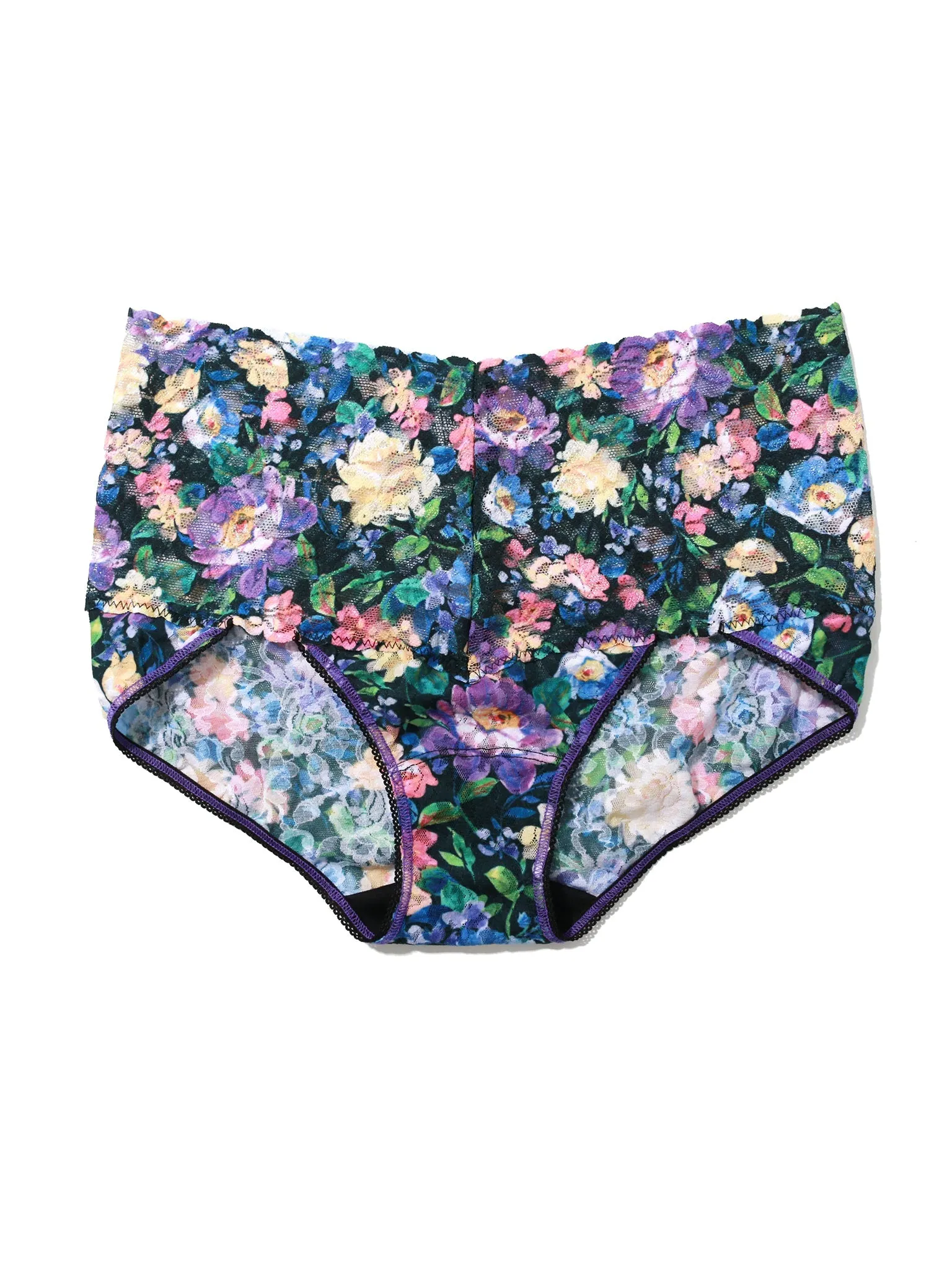 Printed Retro Lace V-Kini Dream Garden