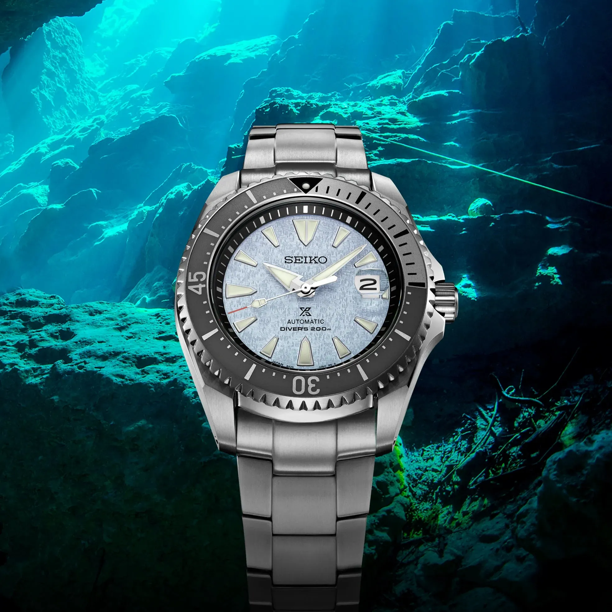 PROSPEX U.S. SPECIAL EDITION Cave Diver LIGHT BLUE SPB351