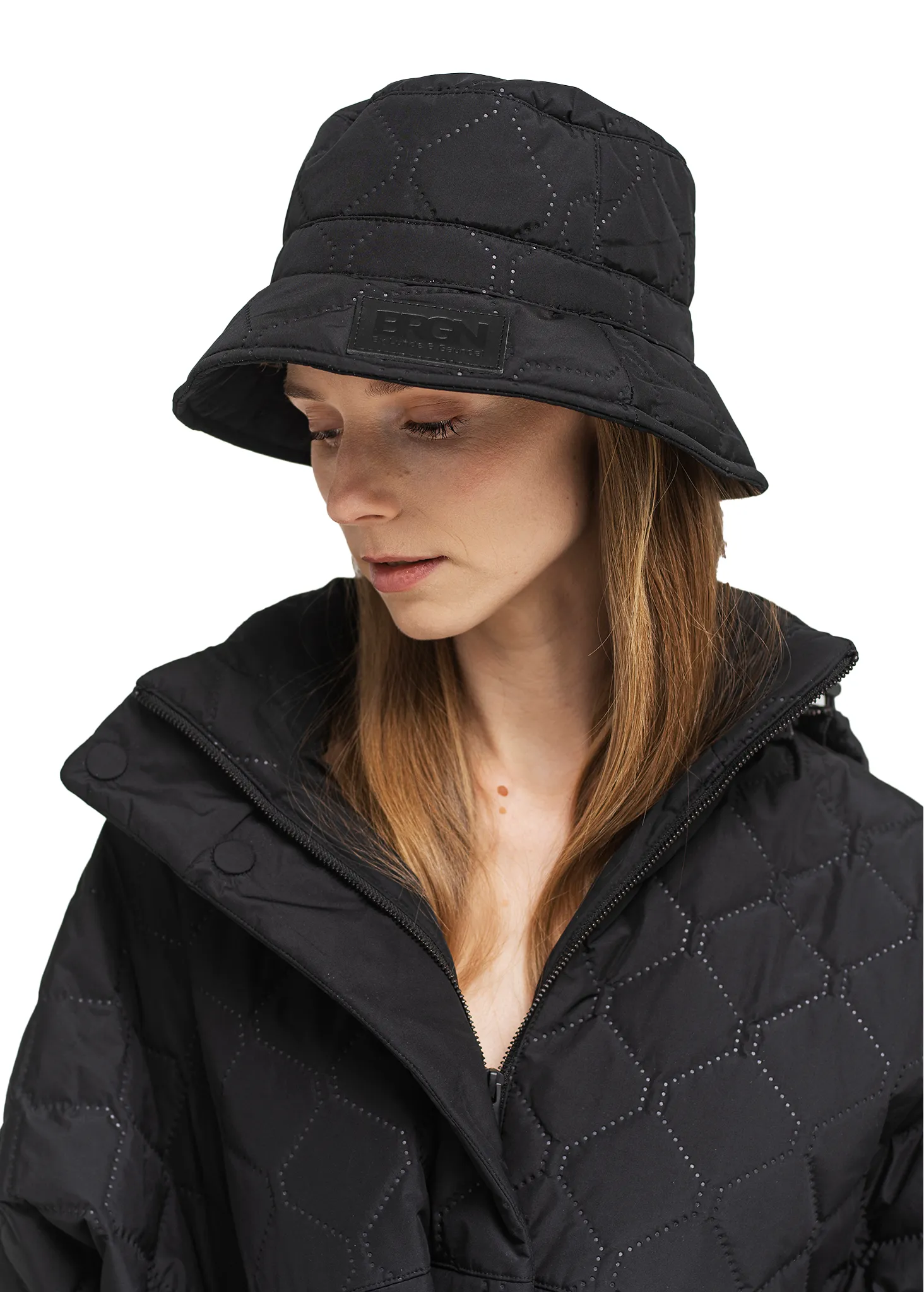 Quilted Bucket Hat - New Black