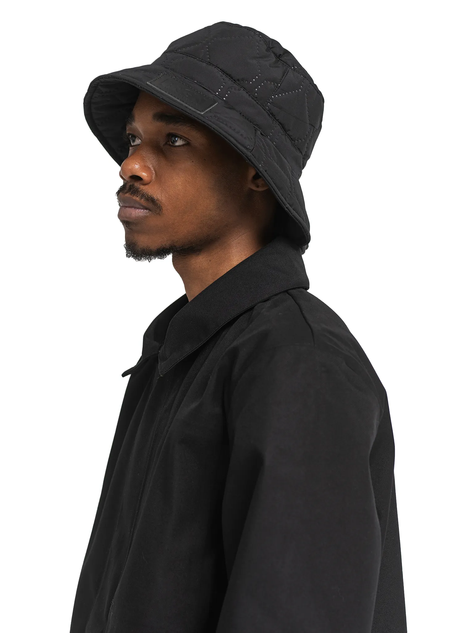 Quilted Bucket Hat - New Black