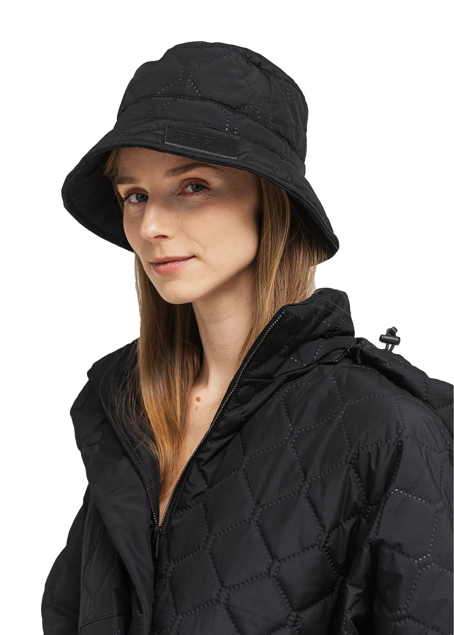 Quilted Bucket Hat - New Black