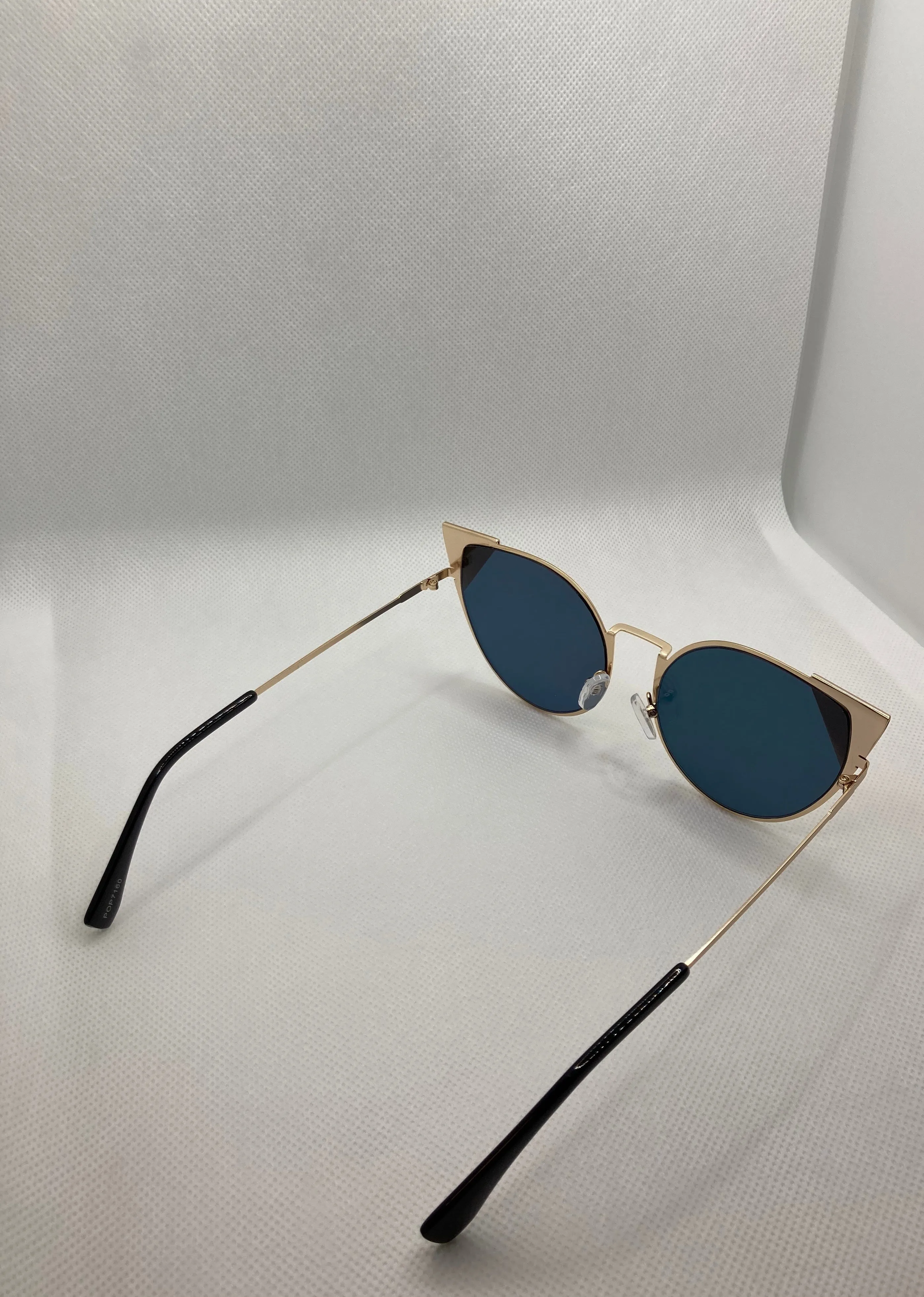 "Aisha" Metallic Cat Eye Sunnies