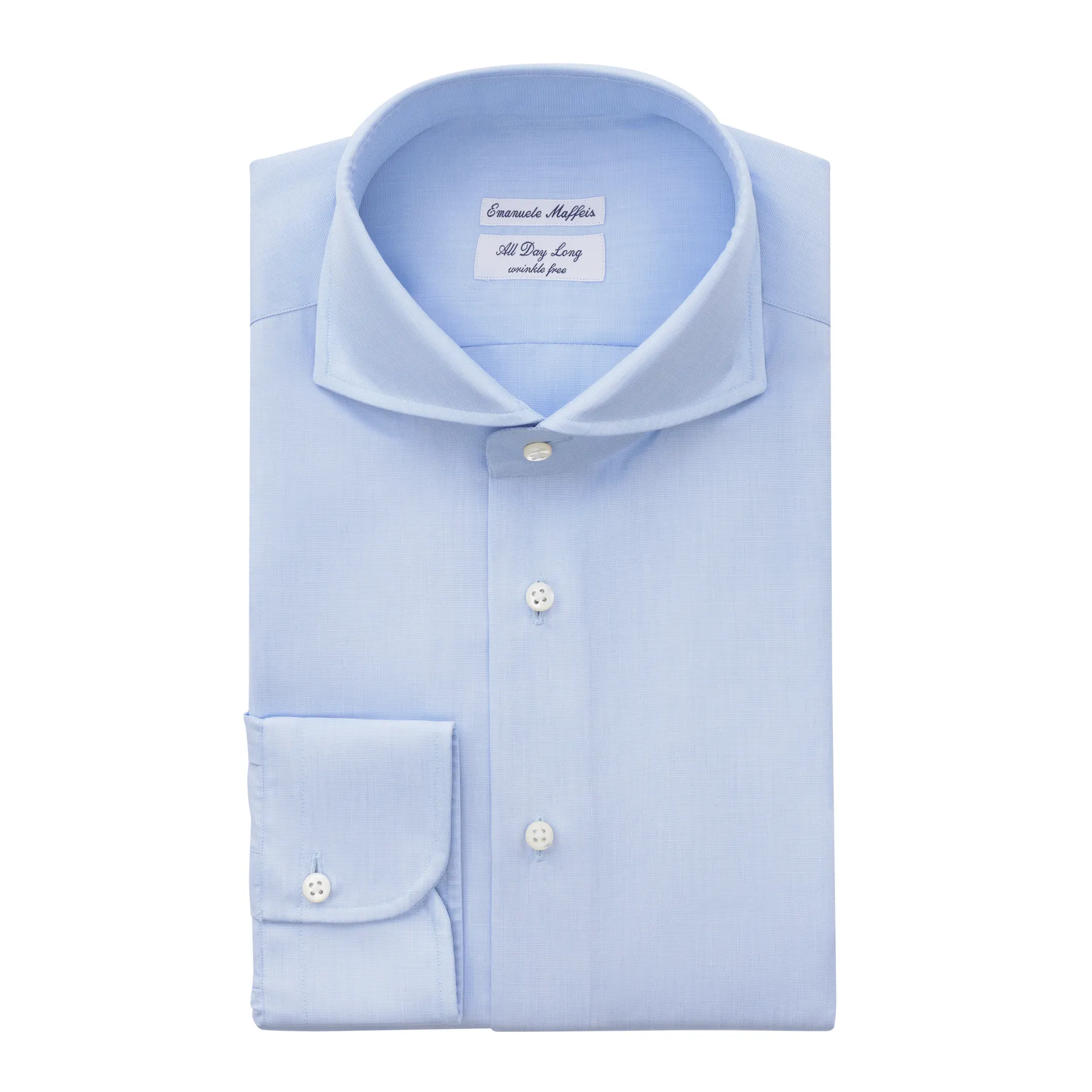 "All Day Long Collection" Cotton Light Blue Shirt