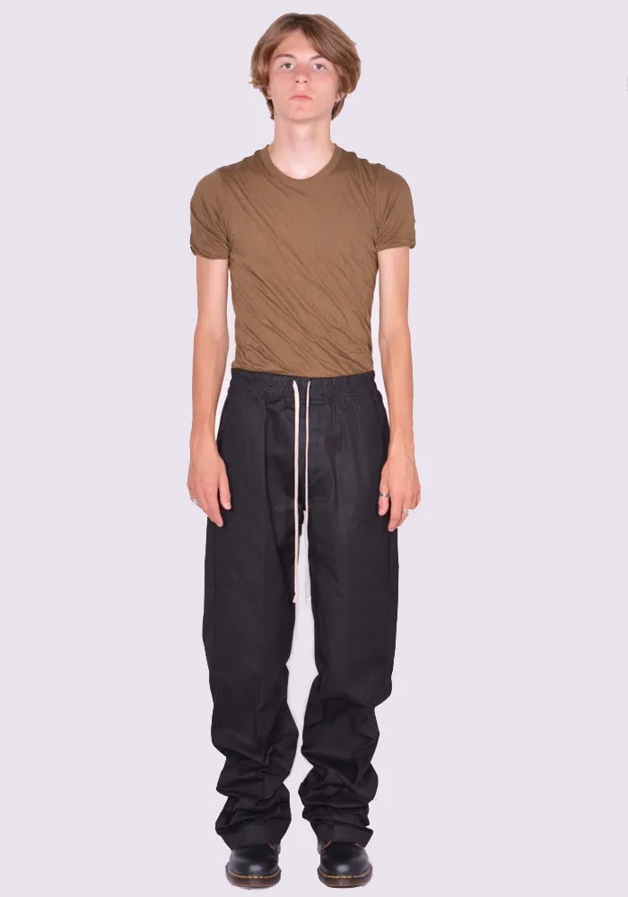 RICK OWENS MEN RU02D6378 TE DIETRICH DRAWSTRING PANTS BLACK (New Season FW24)