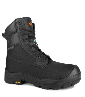 Shire, Black | 8" Vegan Waterproof Work Boots | Vibram TC4 