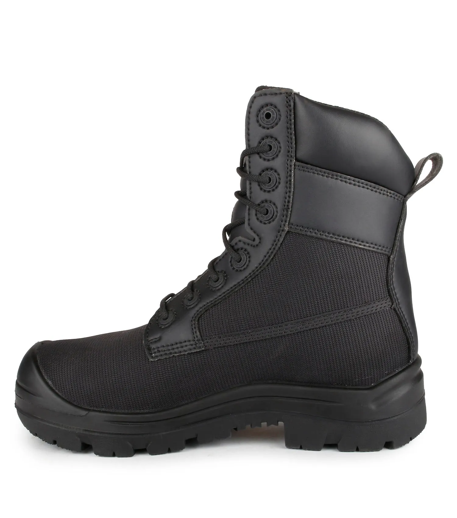 Shire, Black | 8" Vegan Waterproof Work Boots | Vibram TC4 