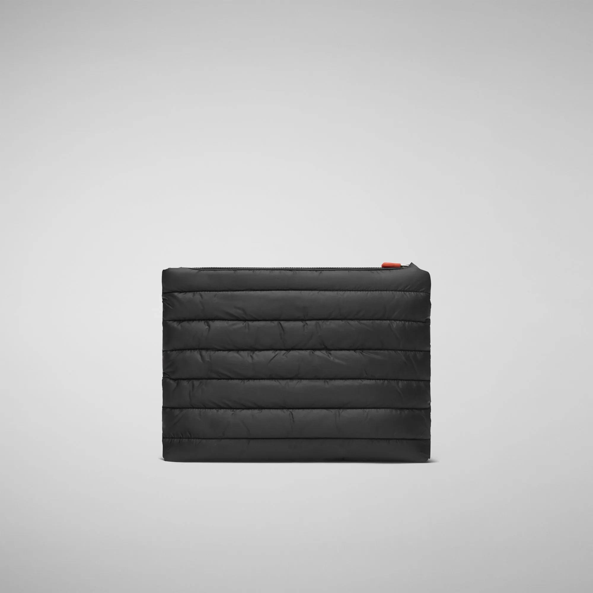 Unisex quilted pouch big Thalassa in black