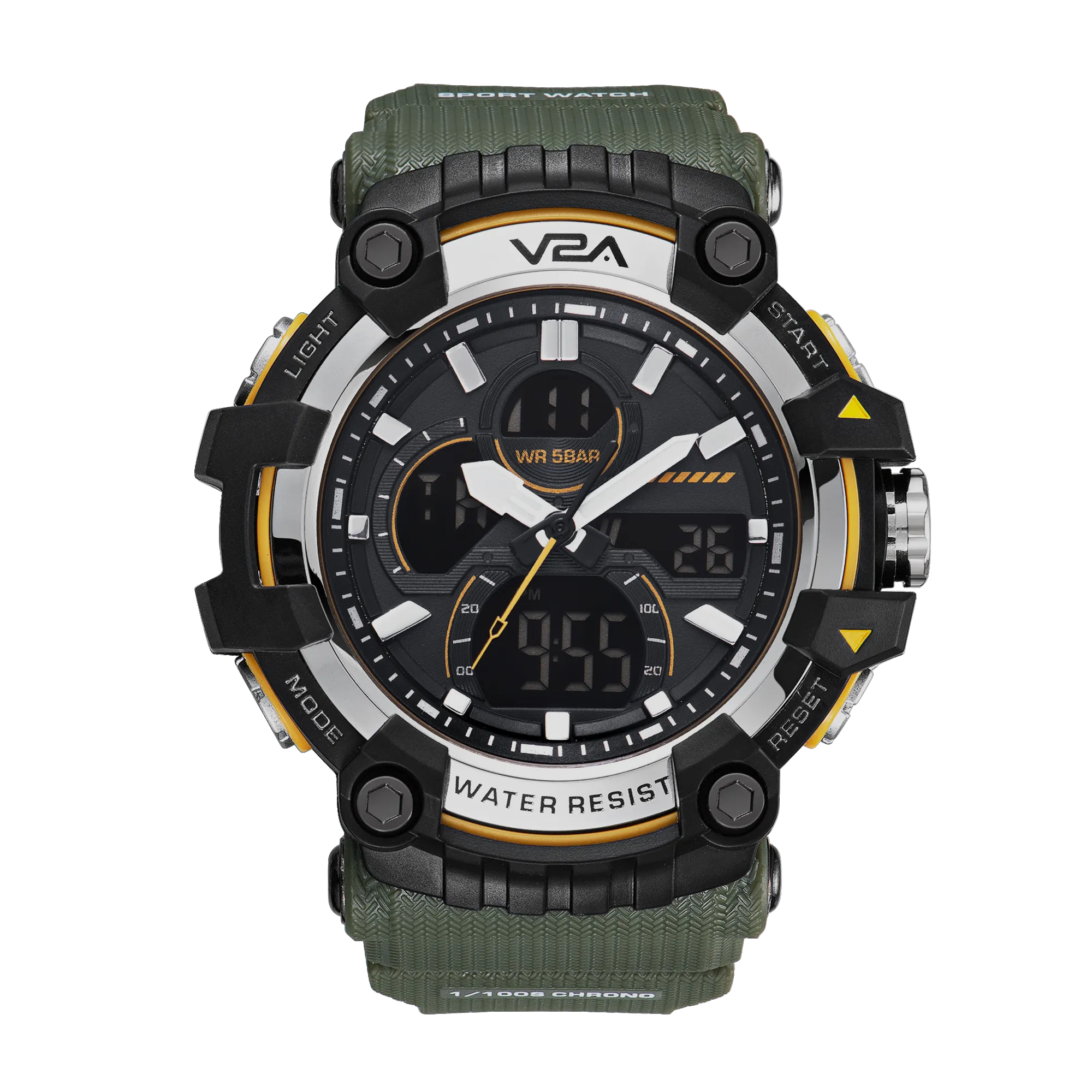 V2A Analog Digital Men Multifunctional Watch 5ATM Waterproof Sports Watch for Men | Gift for Men | Gift for Husband