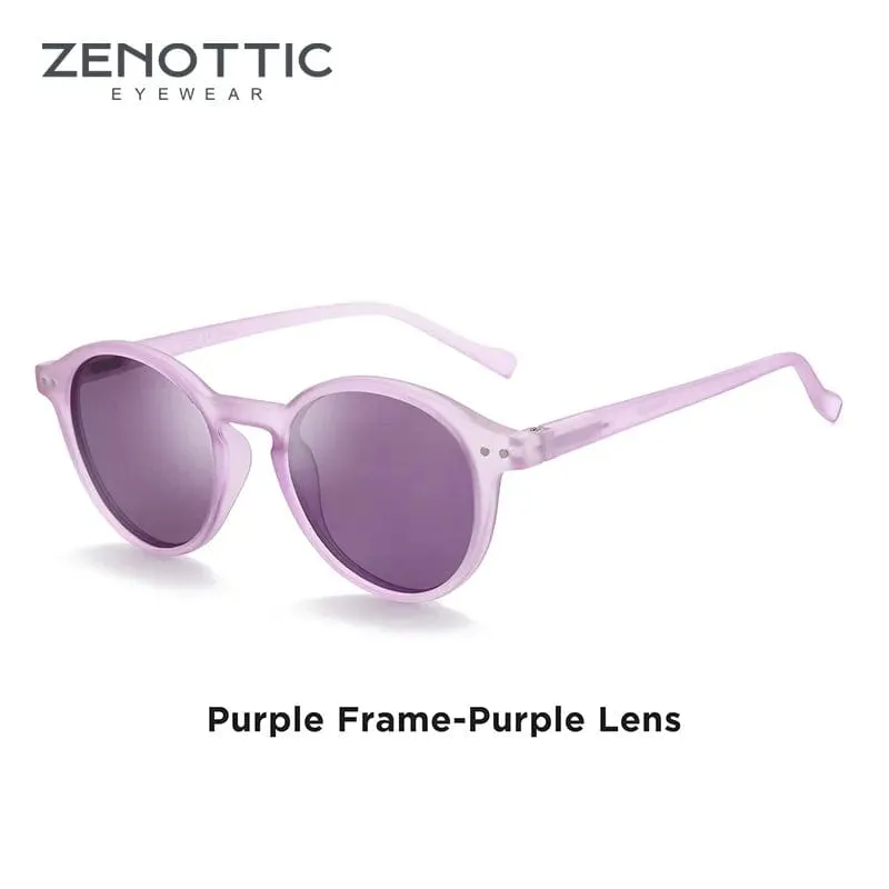 Vintage Chic: Small Round Frame Polarized Sunglasses for Women