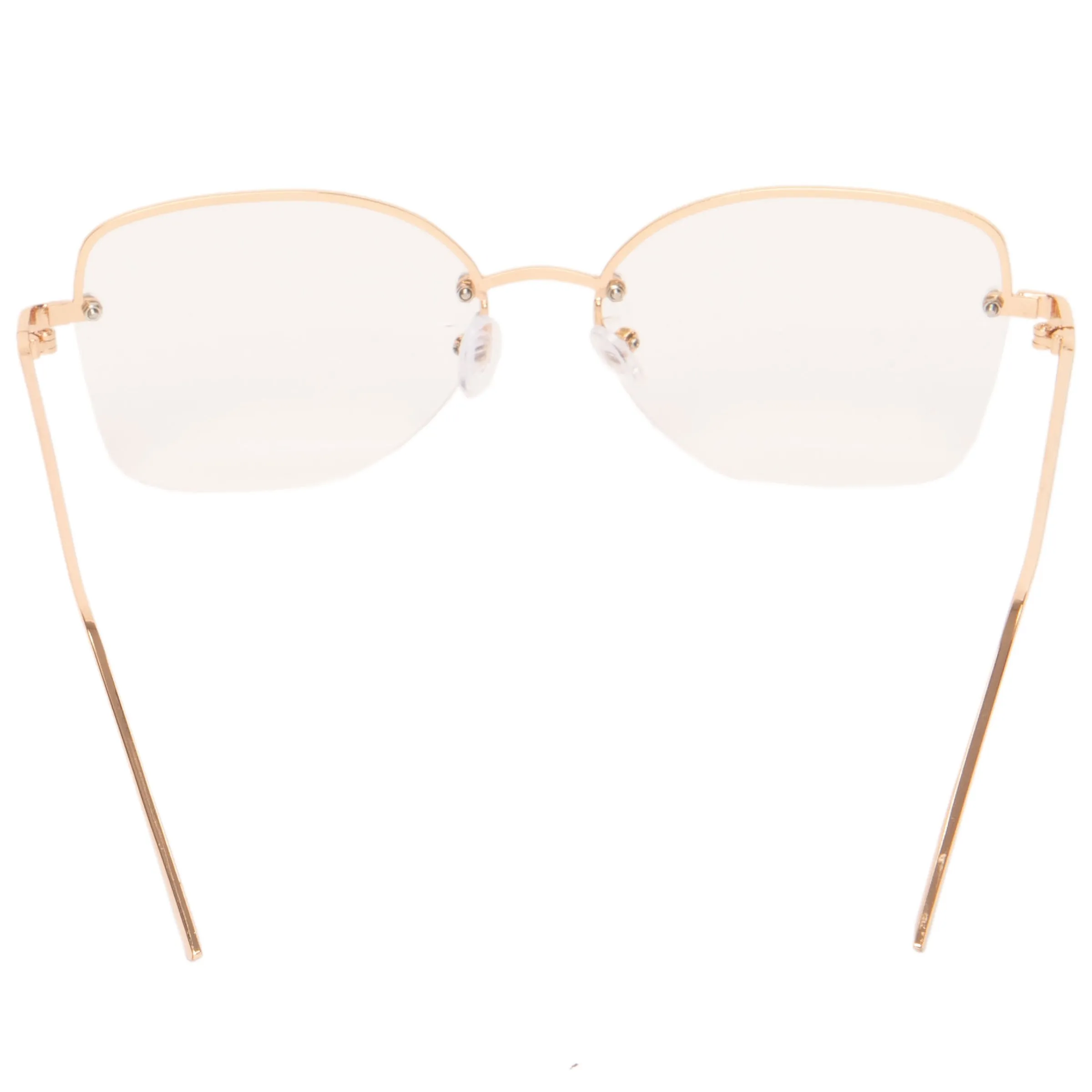 Womens Metal Frame, Curved Brow Readers