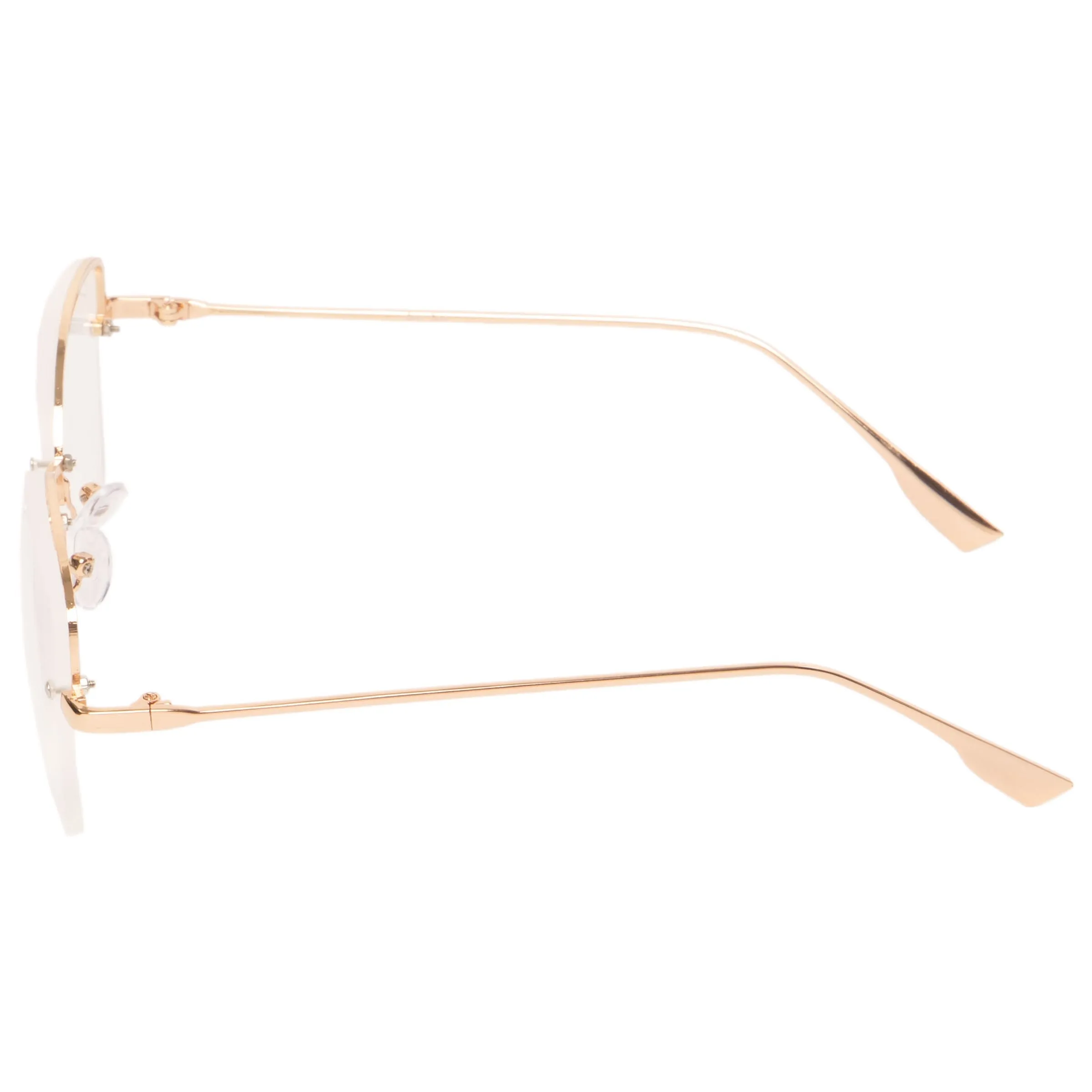 Womens Metal Frame, Curved Brow Readers