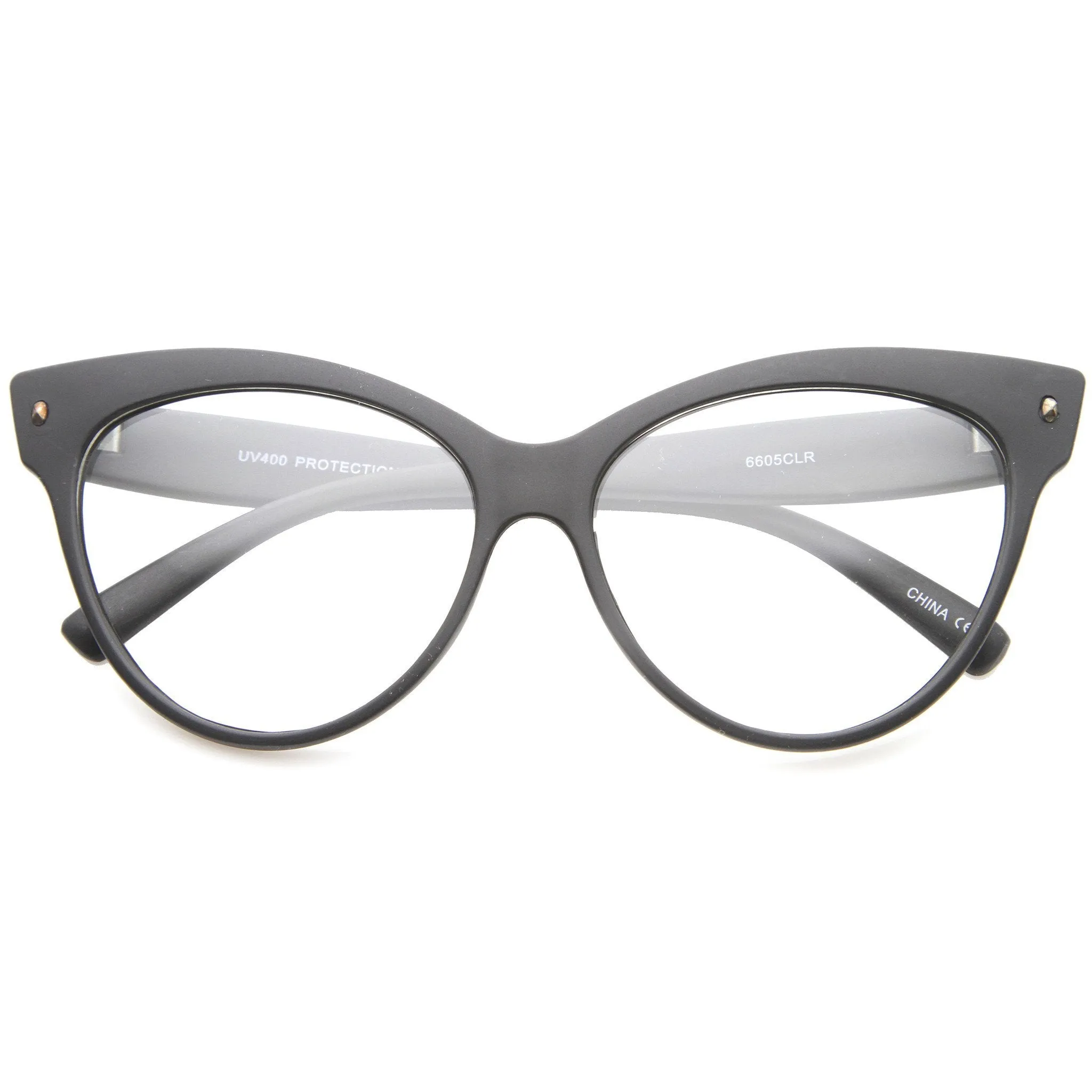 Women's Retro 1950's Cat Eye Clear Lens Glasses